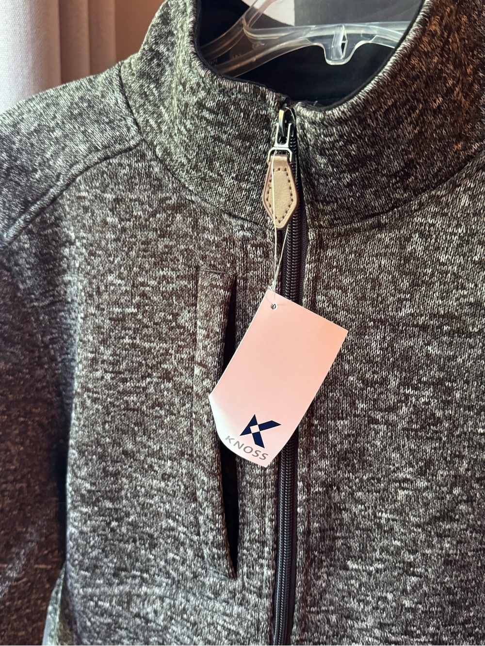 Men's Heather Gray Zip-Up Jacket - Picture 3 of 5
